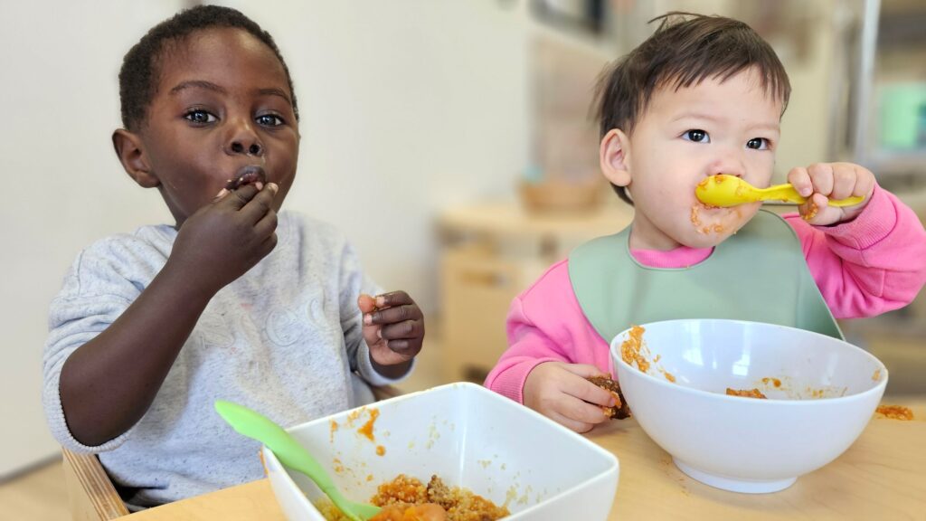 Freshly prepared, nutritious meals at MindChamps Melton, supporting children's growth and well-being for physical and mental development.