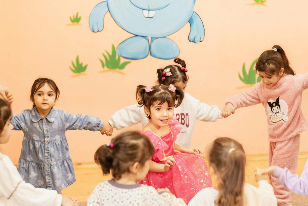 Toddlers playing together at an early learning centre in Melton, learning routines, social skills, and positive interactions